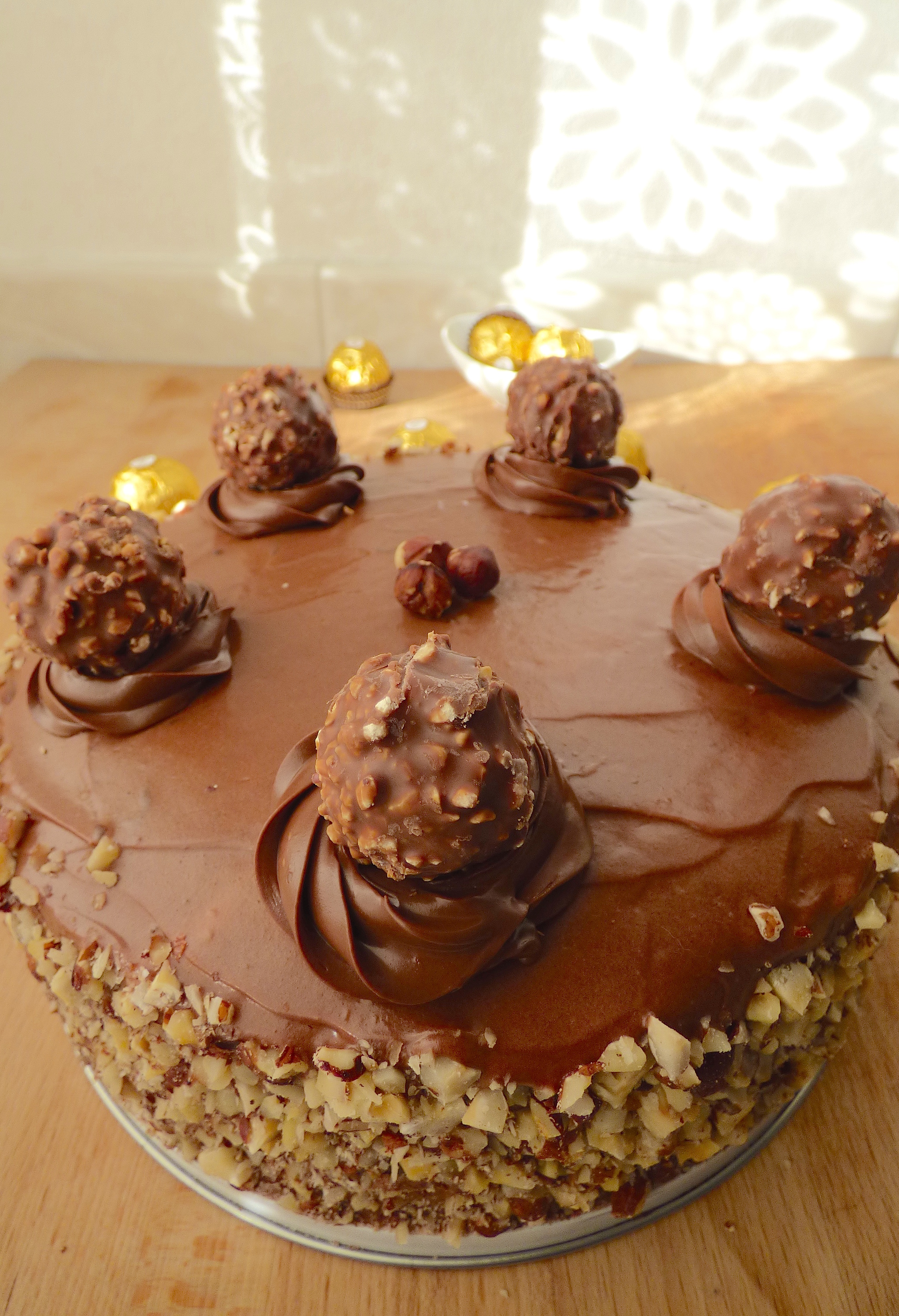 Ferrero Rocher Cake - La Cuisine de Micheline
