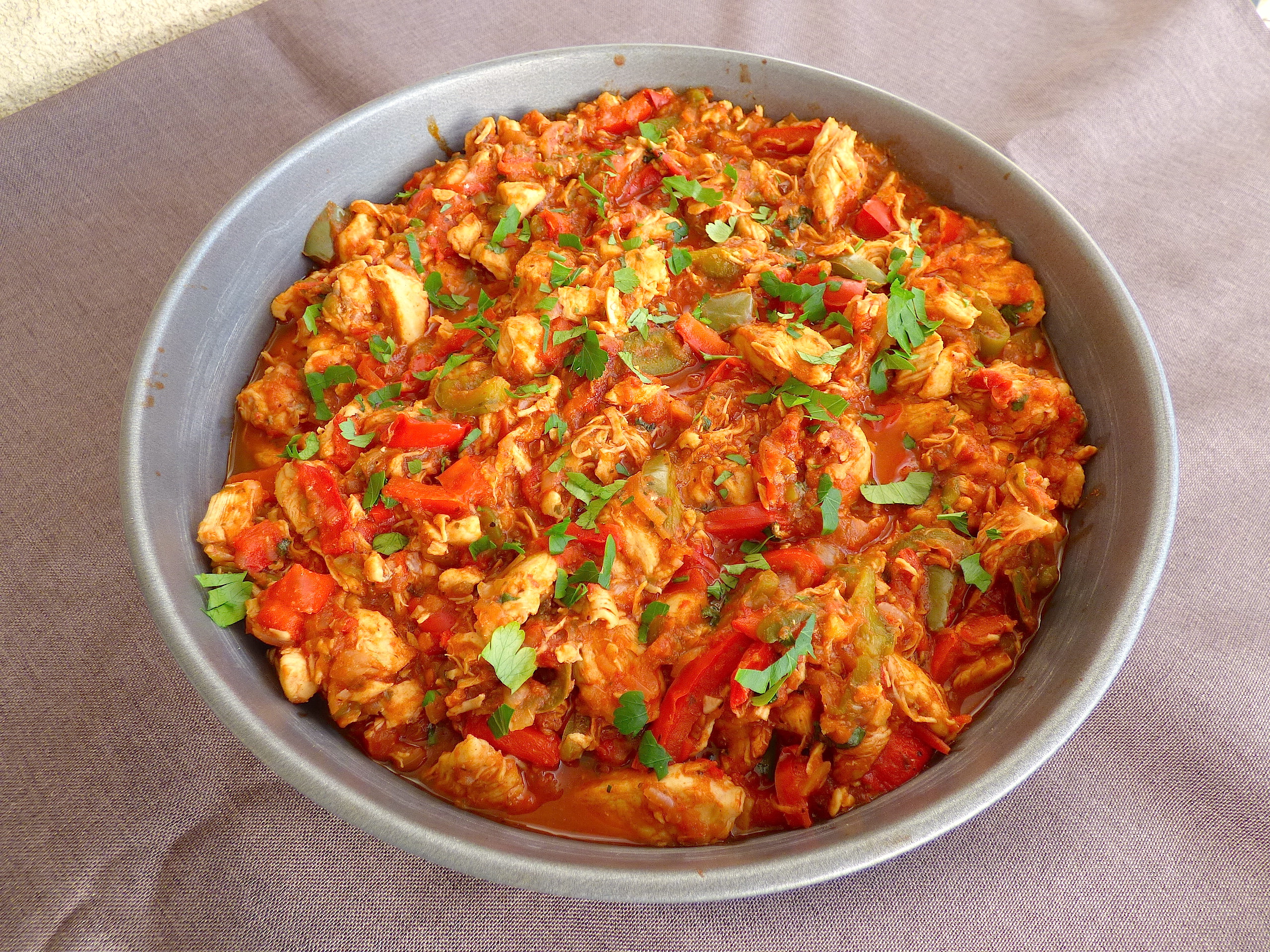 Emincés de poulet à la mexicaine la cuisine de micheline